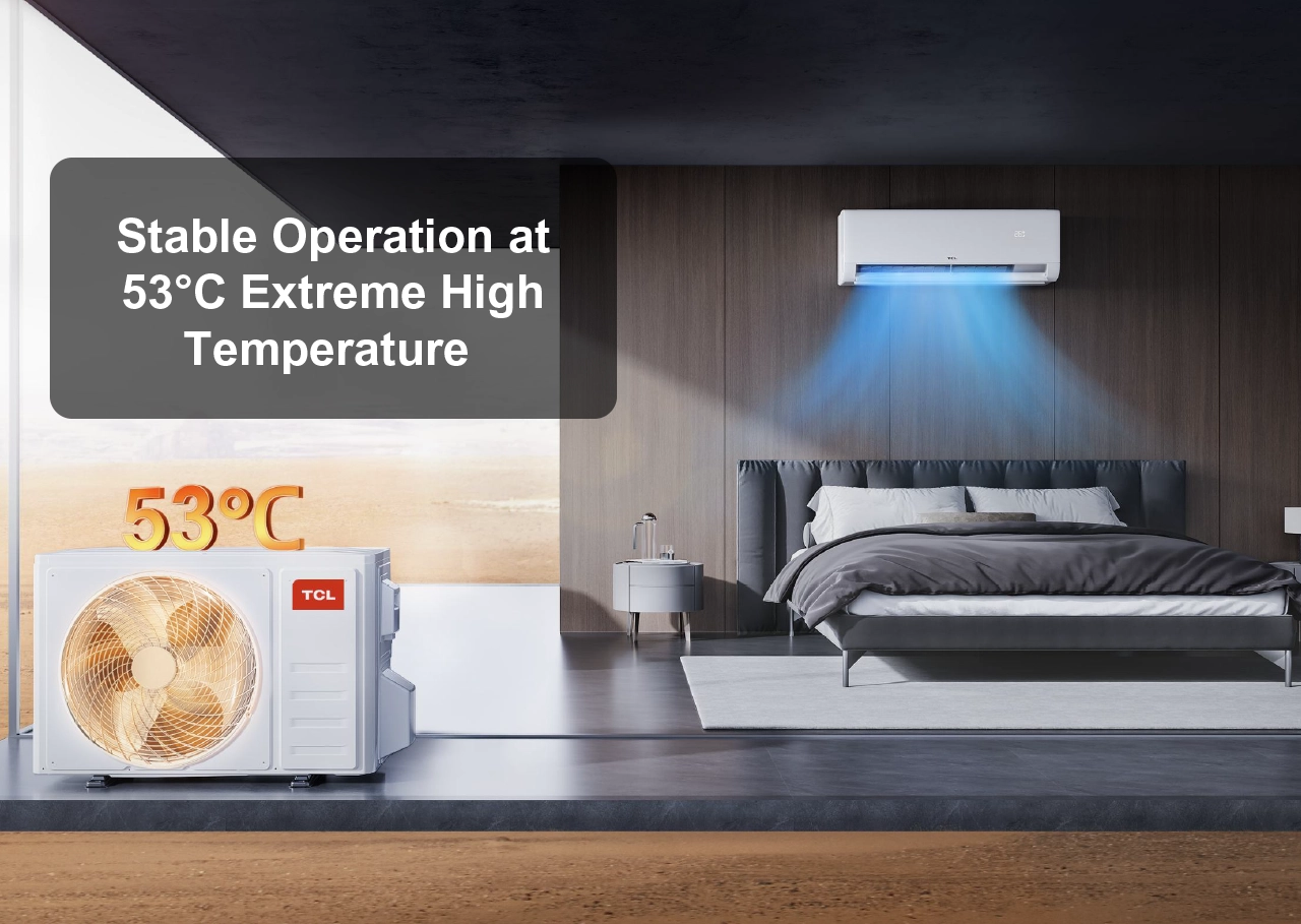 Охлаждане при екстремно високи външни температури до +53°C